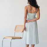 Picnic Fit and Flare Dress in Ice Blue - Esse-XXS--