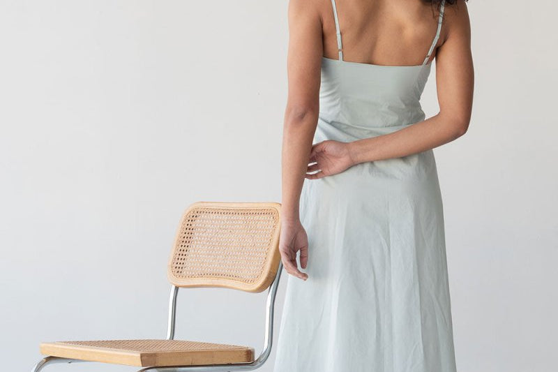 Picnic Fit and Flare Dress in Ice Blue - Esse-XXS--