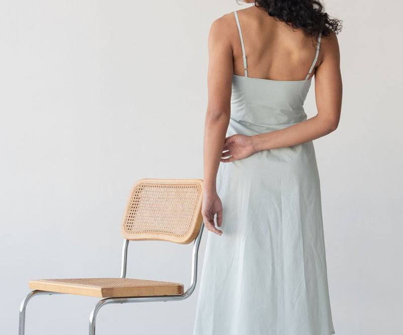 Picnic Fit and Flare Dress in Ice Blue - Esse-XXS--