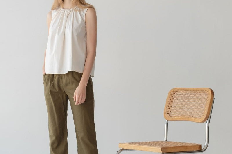 Relaxed Drawstring Capri - Esse-Olive-XXS-