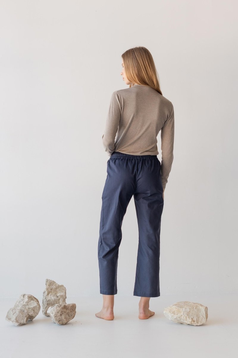 Relaxed Drawstring Capri - Esse-White-XXS-