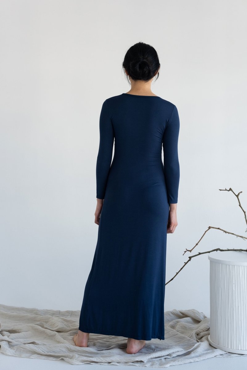 Sculptural Dress (Sample) - Esse - Nautical Blue - S - 