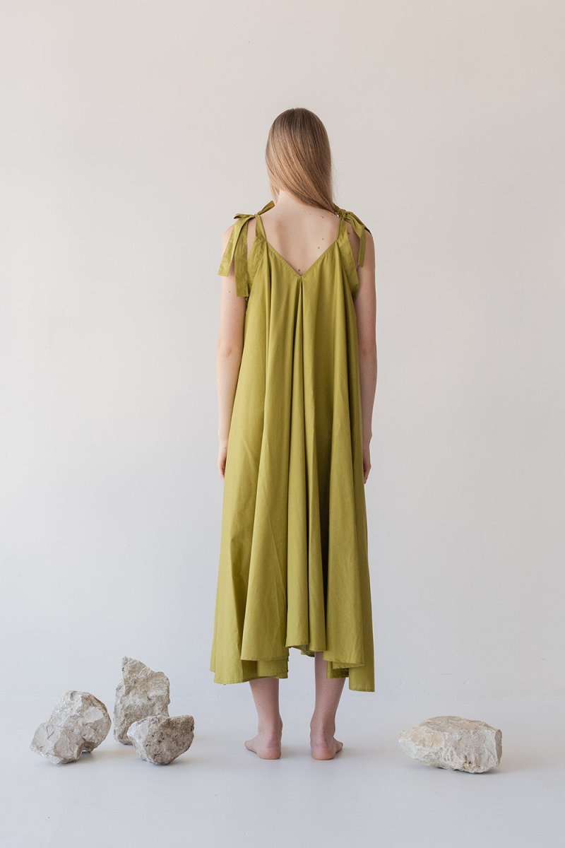 Soleil Dress - Esse-Chartreuse-XXS - XS-