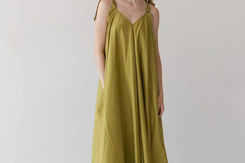 Soleil Dress - Esse-Chartreuse-XXS - XS-