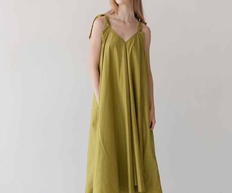 Soleil Dress - Esse-Chartreuse-XXS - XS-