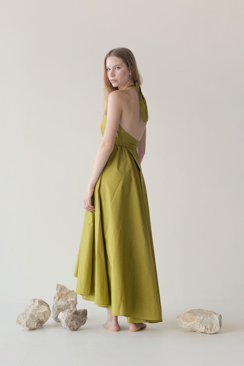Soleil Dress - Esse-Chartreuse-XXS - XS-