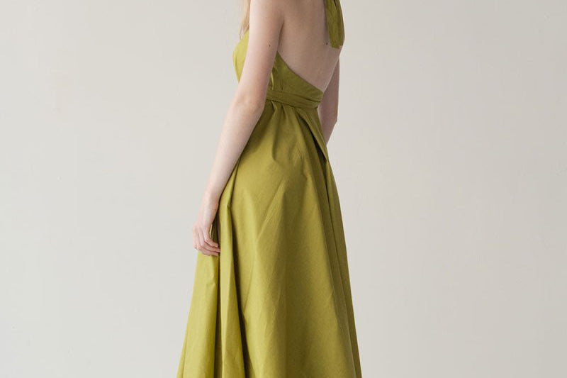 Soleil Dress - Esse-Chartreuse-XXS - XS-