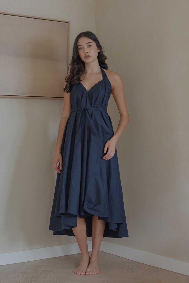 Soleil Dress - Esse-Nautical Blue-XXS - XS-