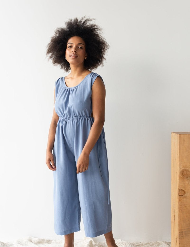 Sun - seeker Jumpsuit (Sample) - Esse - Periwinkle Blue - M - 