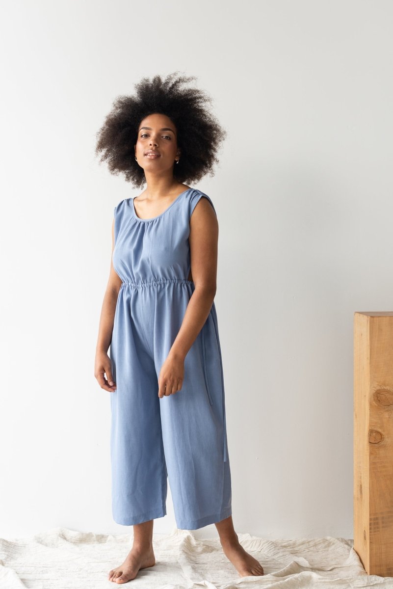 Sun - seeker Jumpsuit (Sample) - Esse - Periwinkle Blue - M - 