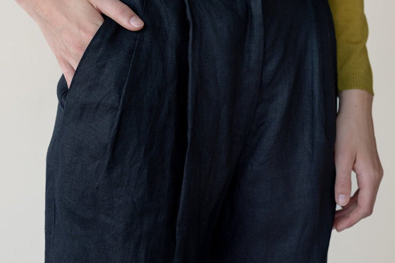 Tailored Cuffed Pants - Esse-Black-XXS (MTO)-Option 1