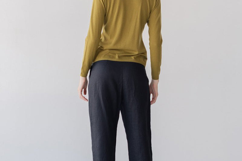 Tailored Cuffed Pants - Esse-Black-XXS (MTO)-Option 1