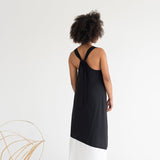 Tie-back Halter Maxi Dress - Esse-Black-XXS-