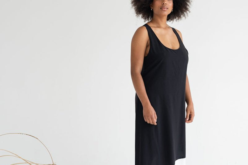 Tie-back Halter Maxi Dress - Esse-Black-XXS-