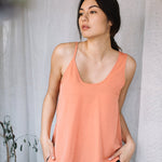 Top with Asymmetrical Straps - Esse-Sun Kissed Coral-XXS-