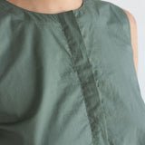 Tuxedo Sleeveless Shirt - Esse-Sage-XS-