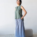 Tuxedo Sleeveless Shirt - Esse-Sage-XS-