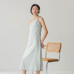 Twist and Turn Toga Dress - Esse-Ice Blue-XXS-