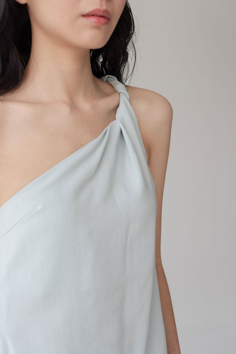 Twist and Turn Toga Top - Esse-Ice Blue-XXS-