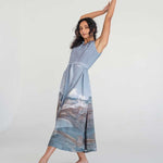 V-neck Maxi Dress - Mountain Print - Esse-Print-XS-