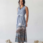 V-neck Maxi Dress - Mountain Print - Esse-Print-XS-