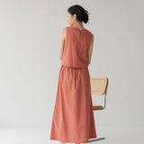 With Ease Boxy Tank - Esse-Cherry Tomato-XS-