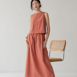 With Ease Boxy Tank - Esse-Cherry Tomato-XS-