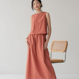 With Ease Boxy Tank - Esse-Cherry Tomato-XS-