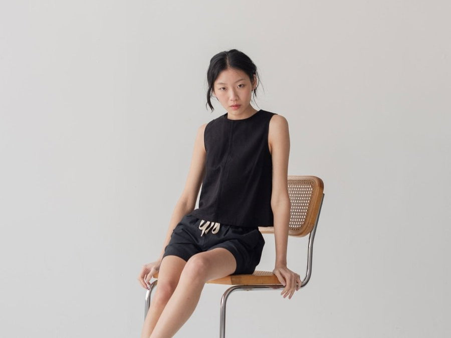 With Ease Boxy Tank - Esse-Cherry Tomato-XS-