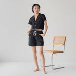 With Ease Cropped Shirt - Esse-Cherry Tomato-XS-Regular Crop