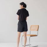 With Ease Cropped Shirt - Esse-Cherry Tomato-XS-Regular Crop