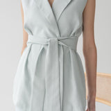 Wrap Vest - Esse-Ice Blue-S-