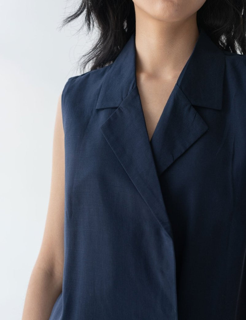 Wrap Vest - Esse-Nautical Blue-XS-