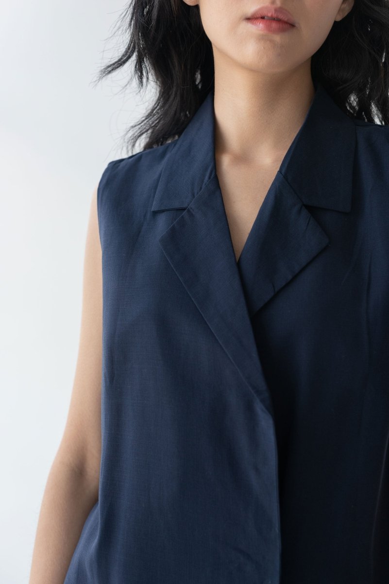 Wrap Vest - Esse-Nautical Blue-XS-