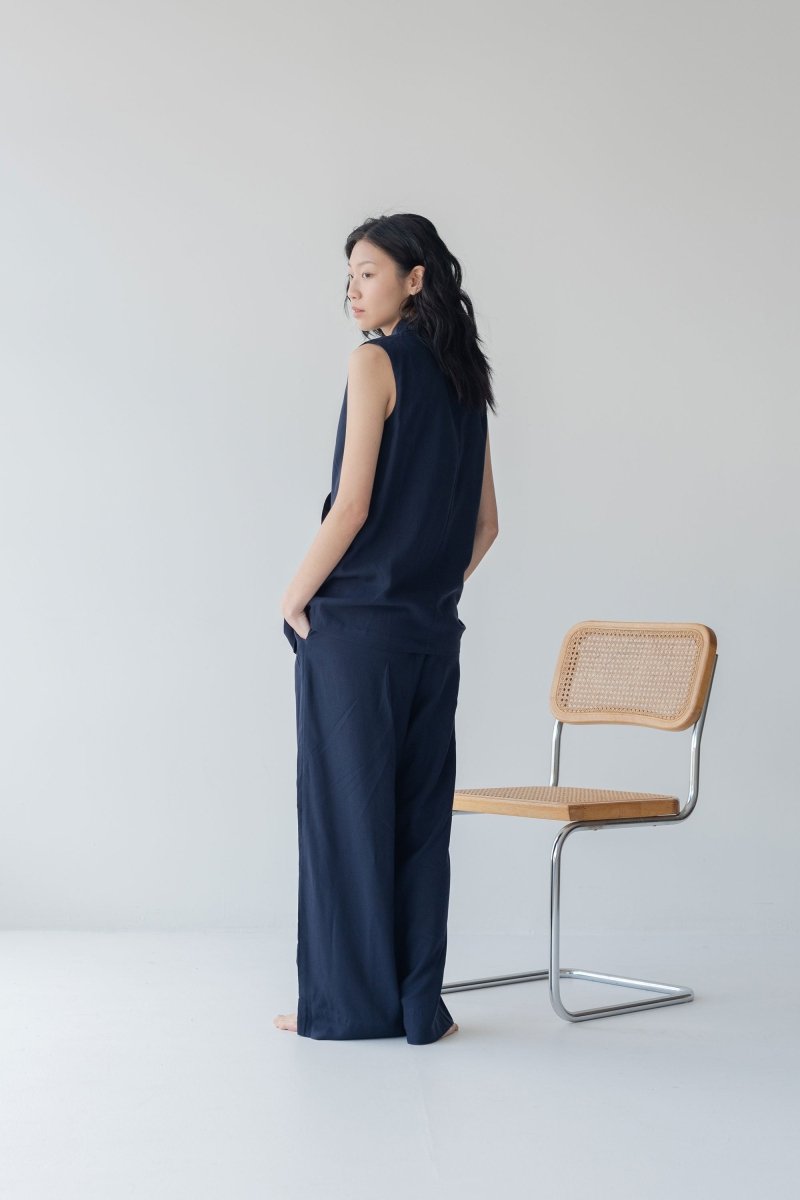 Wrap Vest - Esse-Nautical Blue-XS-